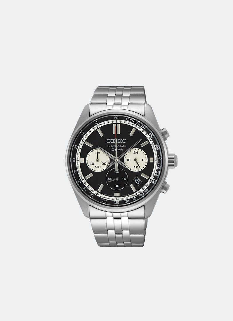 Jam Tangan Seiko Conceptual Men Black Dial Silver Stainless steel 41.5mm - SSB429 1