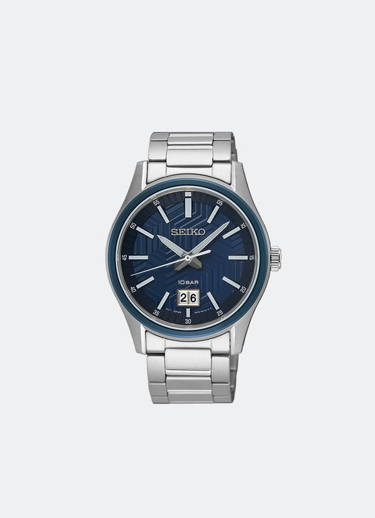 Jam Tangan Seiko Conceptual Men Blue Dial Silver Stainless steel 39.5mm - SUR559