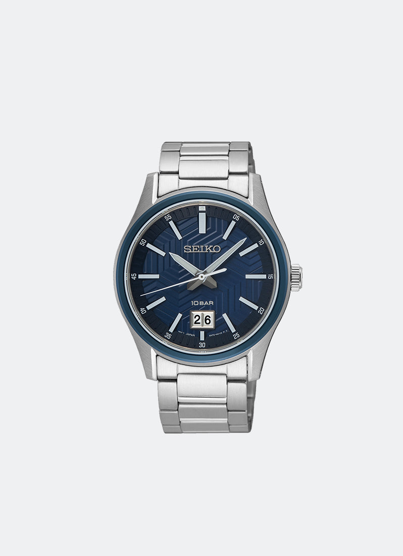 Jam Tangan Seiko Conceptual Men Blue Dial Silver Stainless steel 39.5mm - SUR559