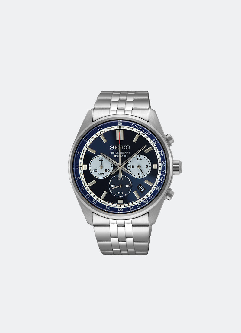 Jam Tangan Seiko Conceptual Men Blue Dial Silver Stainless steel 41.5mm - SSB427