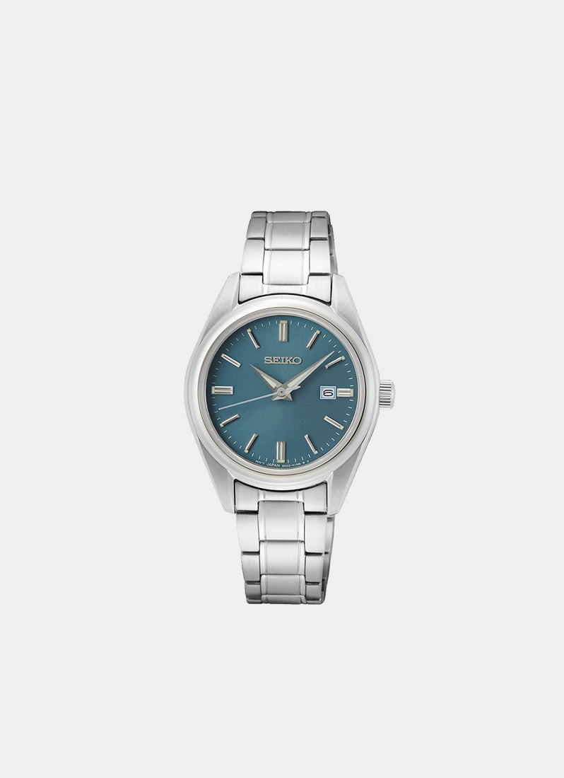 Jam Tangan Seiko Conceptual Women Blue Dial Silver Stainless steel 29.8mm - SUR531