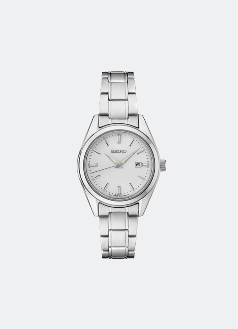 Jam Tangan Seiko Conceptual Women Silver Dial Silver Stainless steel 29.8mm - SUR633