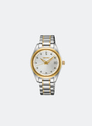 Jam Tangan Seiko Conceptual Women Silver Dial Silver Stainless steel 32mm - SUR582