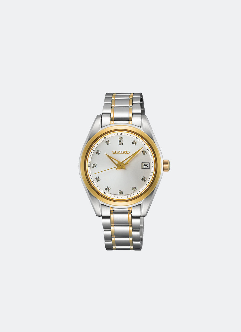 Jam Tangan Seiko Conceptual Women Silver Dial Silver Stainless steel 32mm - SUR582
