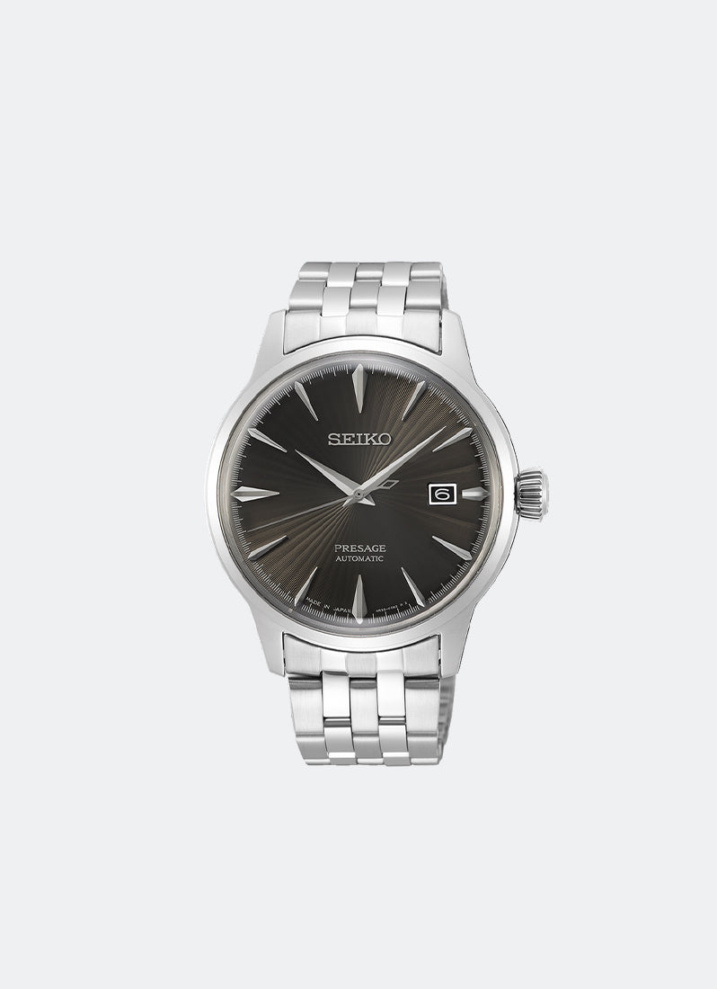 Jam Tangan Seiko Presage Automatic Men Grey Dial Silver Stainless steel 40.5mm SRPE17J1 