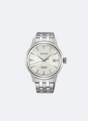 Jam Tangan Seiko Presage Automatic Men White Dial Silver Stainless steel 40.5mm SRPG23J1