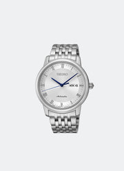 Jam Tangan Seiko Seiko Presage Automatic Men Silver Dial Silver Stainless steel 39.2mm SRP691J1