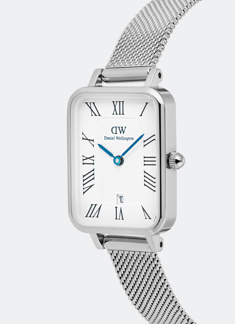 Jam Tangan Daniel Wellington Quadro Sterling Roman Numerals Date (20x26) DW00100863