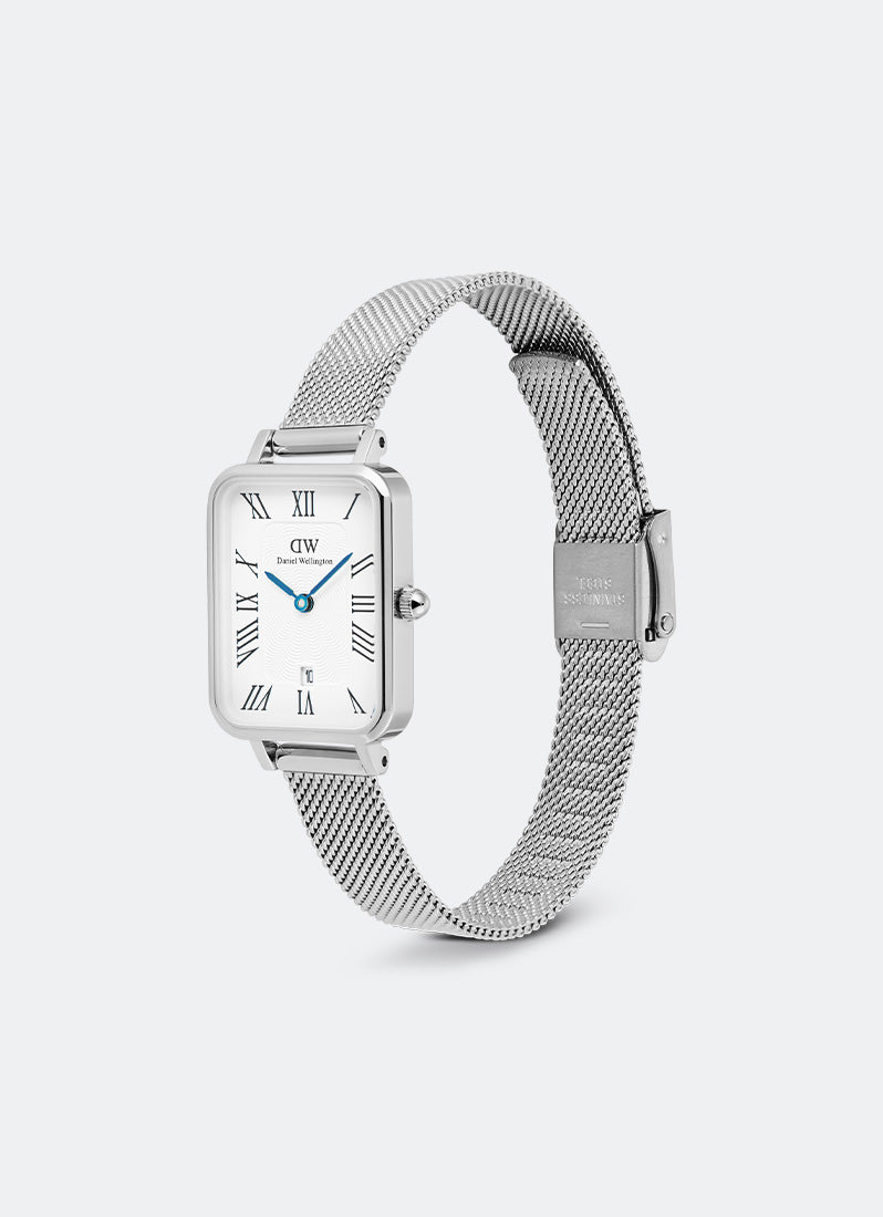 Jam Tangan Daniel Wellington Quadro Sterling Roman Numerals Date (20x26) DW00100863