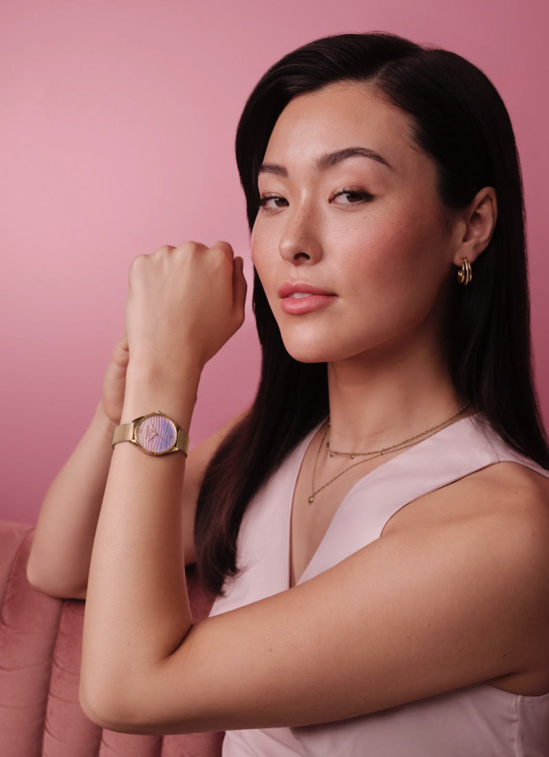 Olivia Burton Signature Azure Pink/Purple Water Inspired Dial