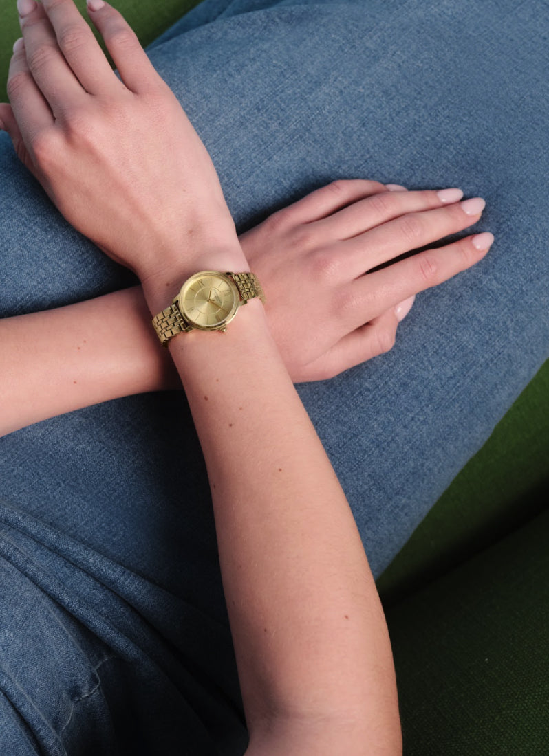 Olivia Burton Modern Classics Westbourne Champagne Sunray Textured Dial 