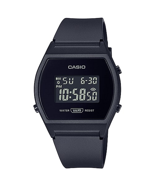 Casio Digital Black Resin Strap 35mm Unisex