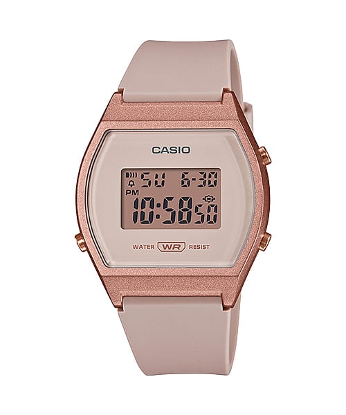 Casio Digital Pink Resin Strap 35mm Unisex