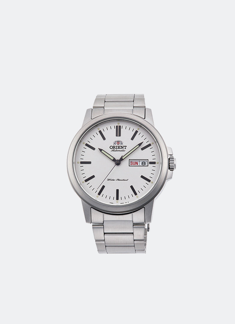 Commuter Automatic Day Date White Dial Metal Silver 41.9mm RA-AA0C03S