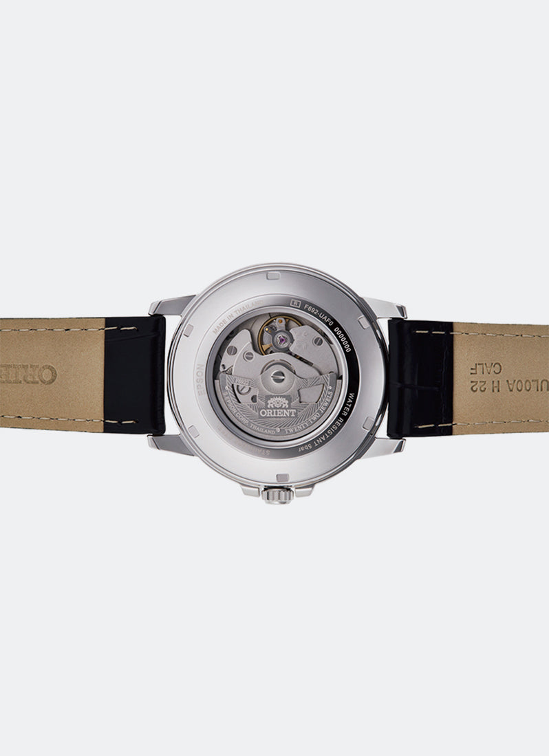 Commuter Automatic Day Date Black Dial Leather Black 41.9mm RA-AA0C04B