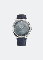 Classic Mechanical Men Light Blue Dial with Silver indexes Silver Stainless Steel Blue Leather - 40.5 mm