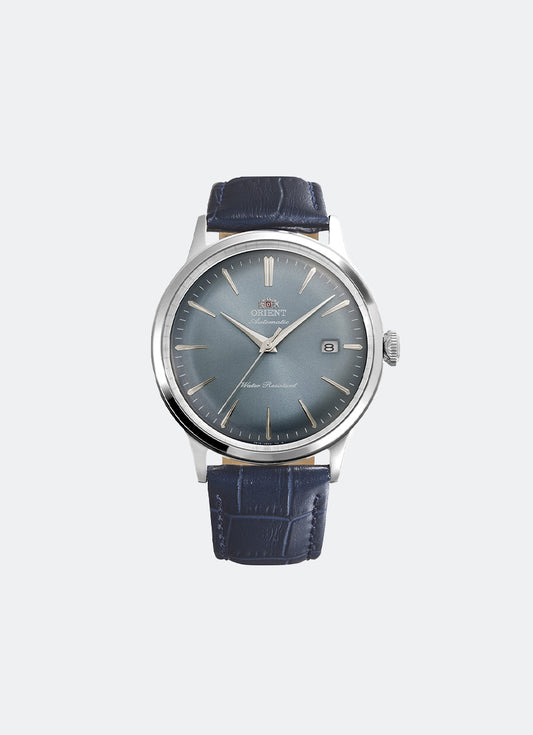 Classic Mechanical Men Light Blue Dial with Silver indexes Silver Stainless Steel Blue Leather - 40.5 mm