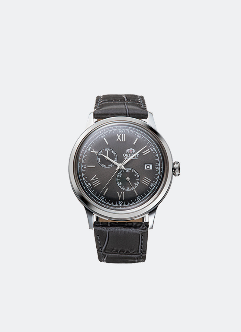 Bambino ver 8 Automatic 40.5mm Day Date Black Dial Leather Black RA-AK0704N