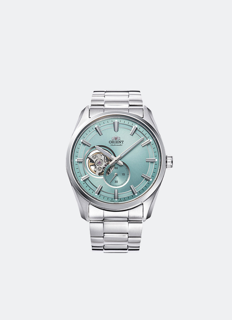 Contemporary RA- AR0009L Automatic Semi Skeleton 40.8mm Light Blue Dial Stainless Steel SilverRA-AR0009L