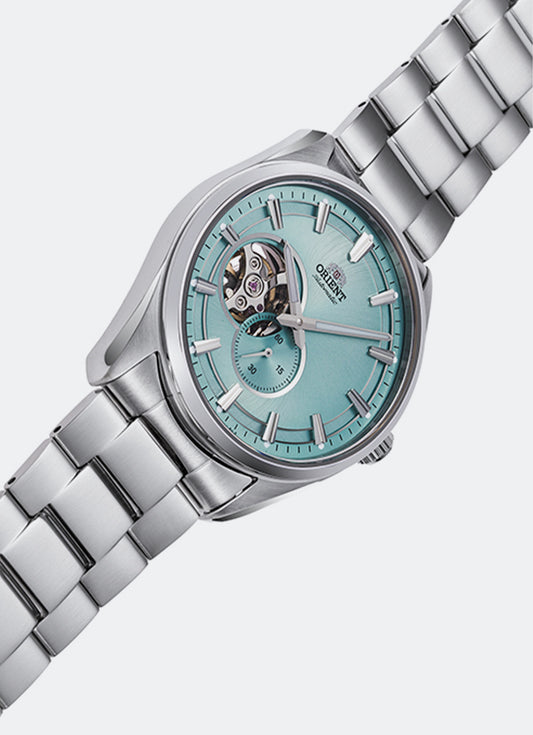 Contemporary RA- AR0009L Automatic Semi Skeleton 40.8mm Light Blue Dial Stainless Steel SilverRA-AR0009L