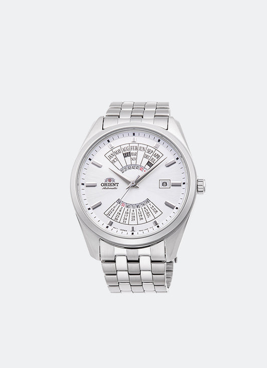 Contemporary Automatic Multi-year Calendar White Dial Metal Silver 43.5mm RA-BA0004S