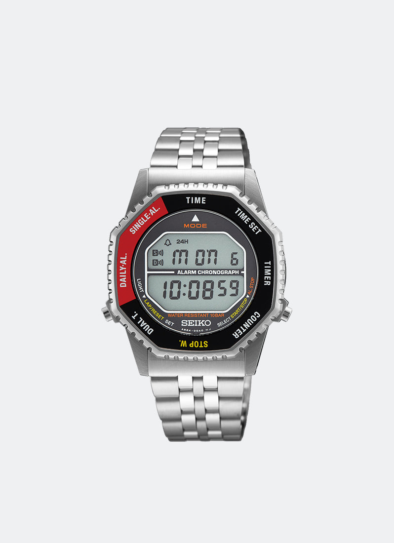 Rotocall Reissue Discover More Digital Men Black & Red Stainless Steel - 37mm SMGG19P1