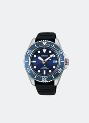 Seiko Prospex Solar Men Blue Dial Silver Silicone 42.8mm