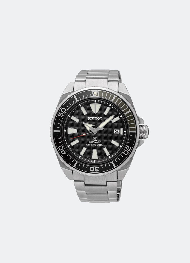 Seiko Prospex Automatic Men Black Dial Silver Stainless steel 44mm