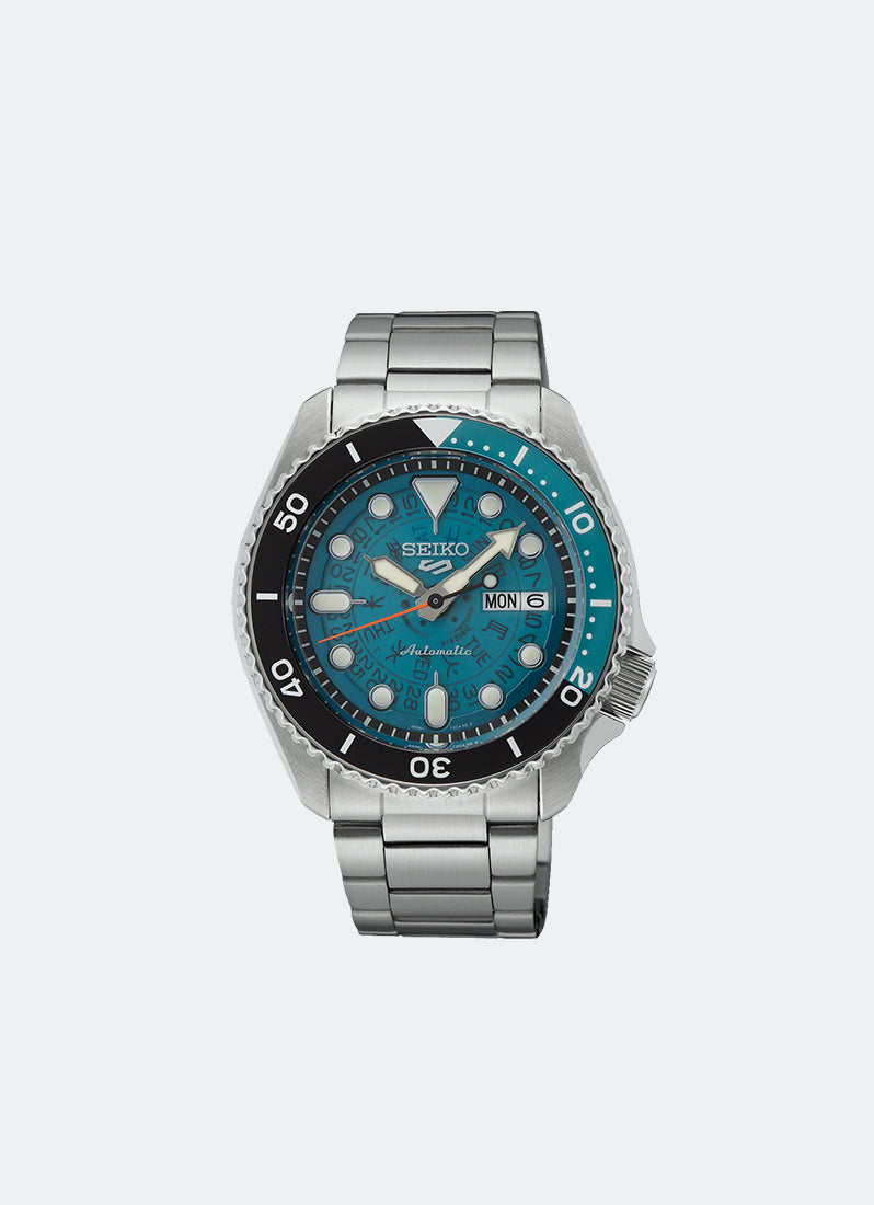 Seiko 5 Sports Automatic Men Blue Dial Silver Bracelet 42.5mm - SRPJ45K1