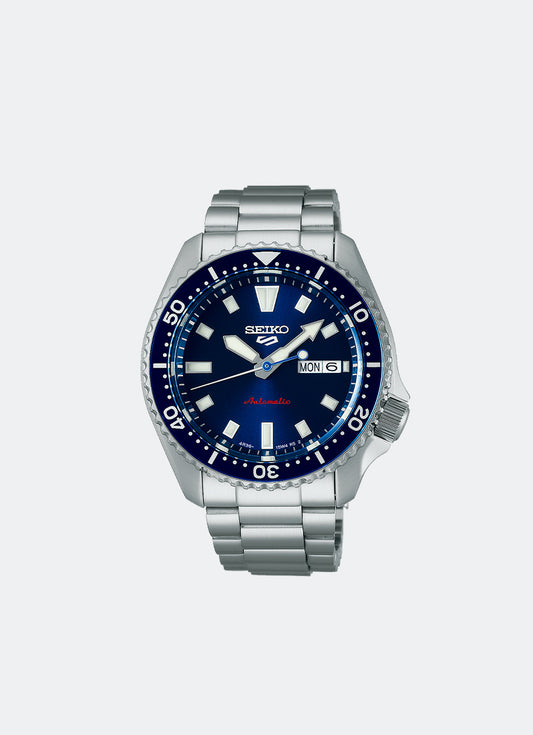 Seiko 5 Sport Automatic Men Blue Dial Silver Stainless steel 42.5mm SRPL83K1
