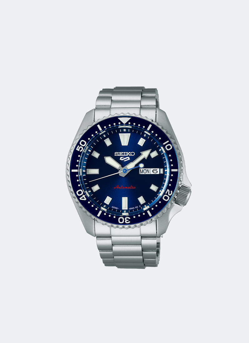 Seiko 5 Sport Automatic Men Blue Dial Silver Stainless steel 42.5mm SRPL83K1