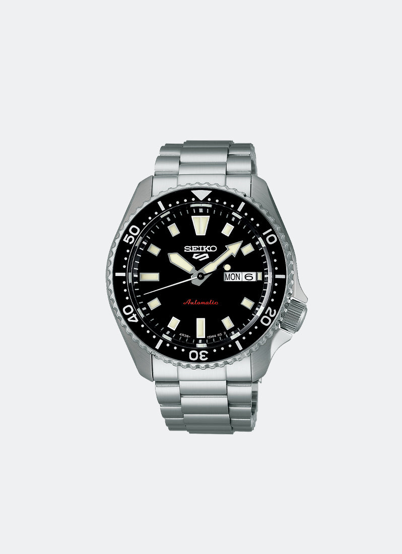 Seiko 5 Sport Automatic Men Black Dial Silver Stainless steel 42.5mm SRPL85K1