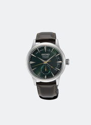 Seiko Presage Automatic Men Green Dial Silver Leather 40.5mm