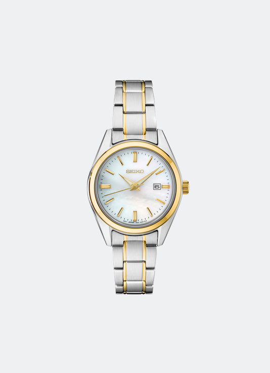 Seiko Conceptual Women Mother of Pearl Dial Two Tone Stainless steel 29.8mm - SUR636