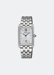 Seiko Classic Quartz Men Silver Dial Silver Bracelet 22.7mm