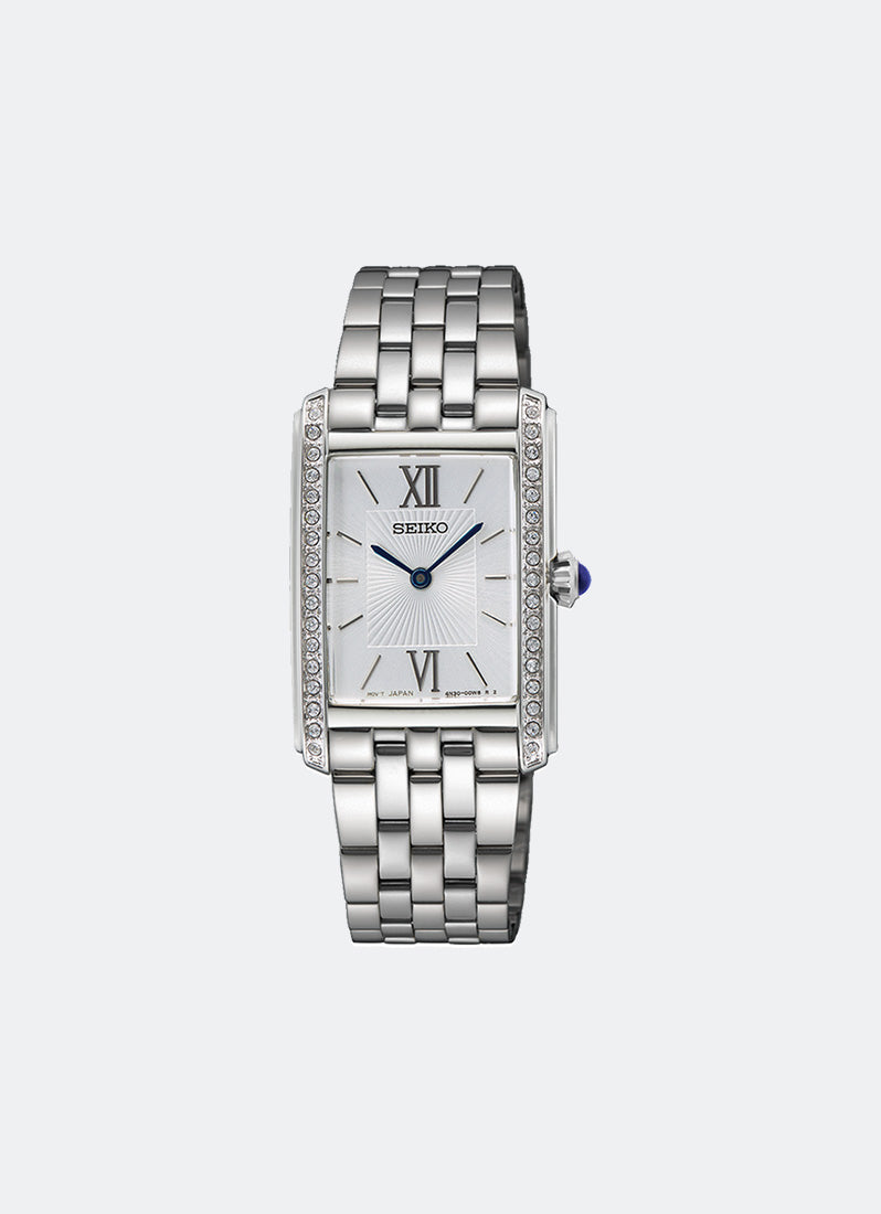 Seiko Classic Quartz Men Silver Dial Silver Bracelet 22.7mm