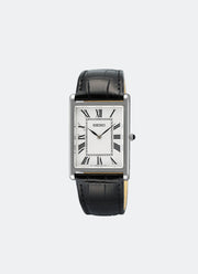 Seiko Classic Quartz Ladies White Dial Silver Leather 27.2mm SWR103P1