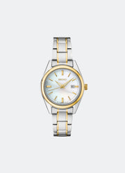 Jam Tangan Seiko Conceptual Women Mother of Pearl Dial Two Tone Stainless steel 29.8mm - SUR636