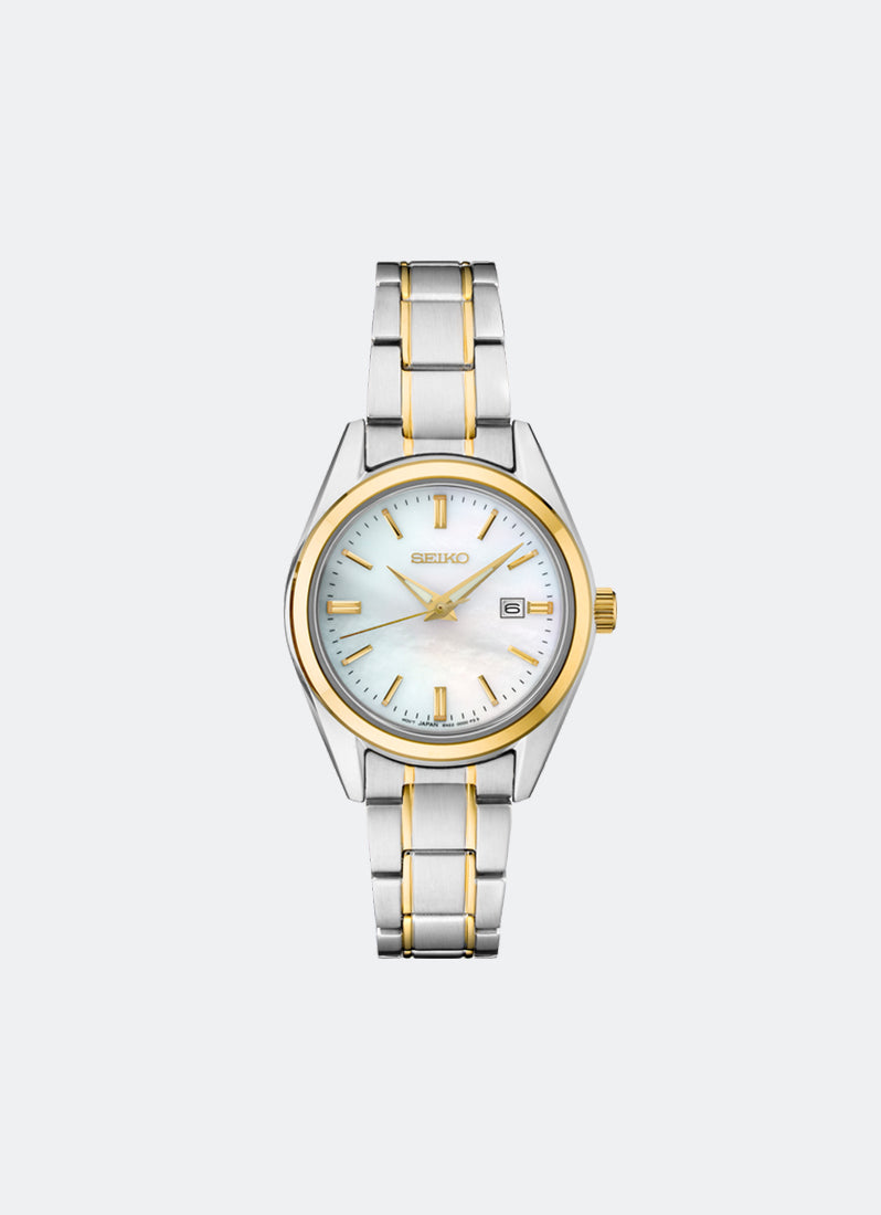 Jam Tangan Seiko Conceptual Women Mother of Pearl Dial Two Tone Stainless steel 29.8mm - SUR636