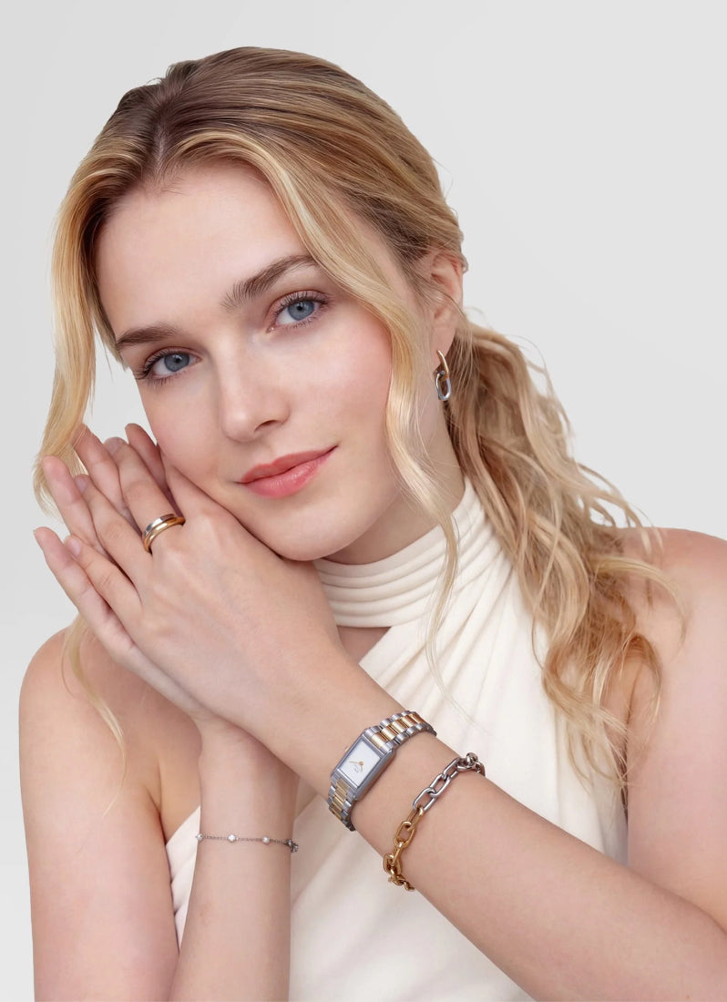 Two Tone Link Bracelet 155mm S G - DW00401969
