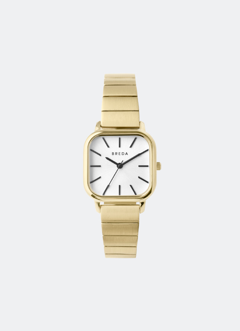 Breda Esther Ivory Dial Gold Metal Bracelet 26mm - 1735E