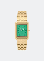 Breda Virgil Jade Dial Gold Metal Bracelet 26mm - 1740F