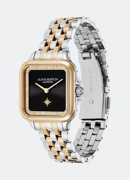 Grosvenor Black & Gold Bracelet Watch 28mm - 24000124