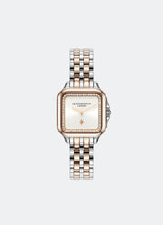 Grosvenor Silver White & Two Tone Bracelet Watch 28mm - 24000125