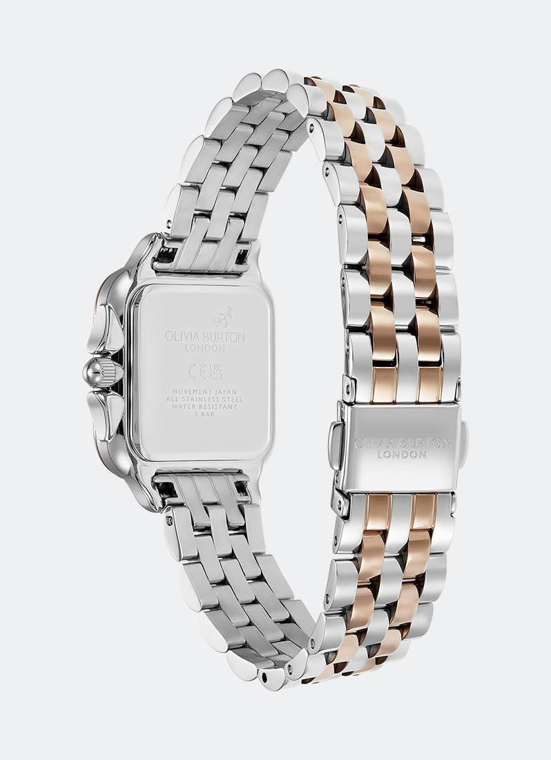 Jam Tangan Grosvenor Silver White Two Tone Bracelet Watch 28mm 24000125 THE WATCH