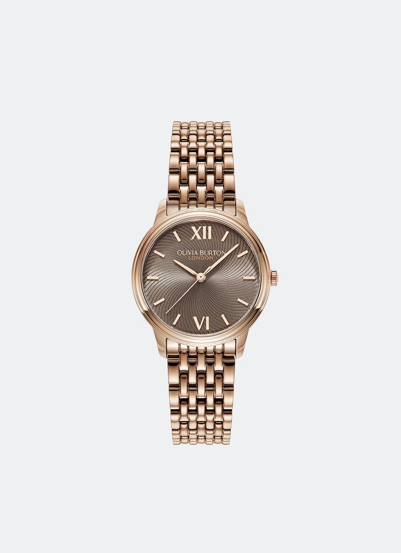 Classic Swirl Mushroom & Rose Gold Link Watch 32mm - 24000131