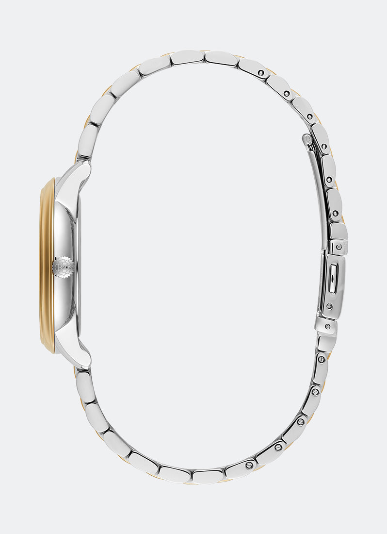 Classic Swirl Chalk Blue & Two Tone Link Watch 32mm - 24000132