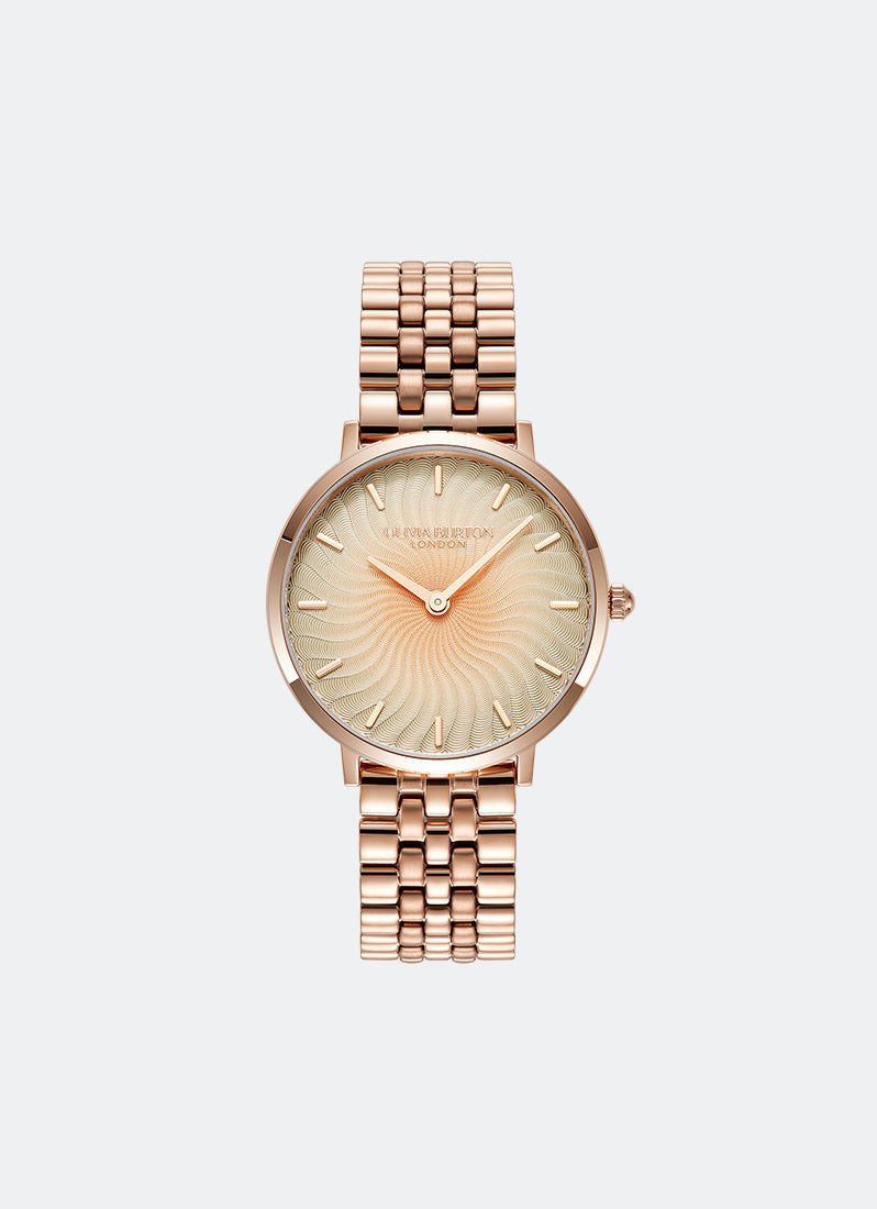 Radiant Sun Ombre & Rose Gold Bracelet Watch 35mm - 24000139