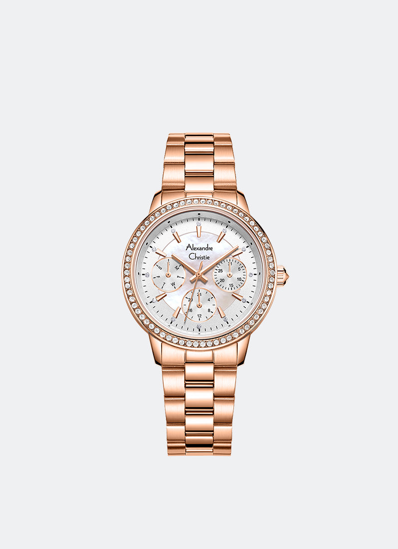 Passion Boyfriend Band Multifunction Rose Gold White 35mm - AC2A53BFBRGSL