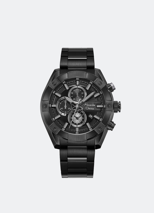 Sport Chrono Men Band Chronograph Black Black 46mm - AC6604MCBIPBAGR